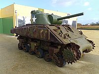 French M4A2 Sherman Normandy Tank Museum 1.JPG