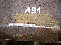 French M4A2 Sherman Normandy Tank Museum sequence number.JPG