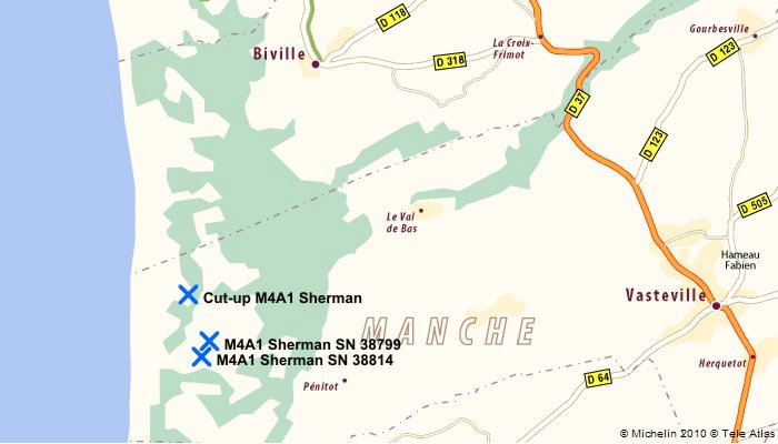 M4A1 Shermans Biville map.JPG