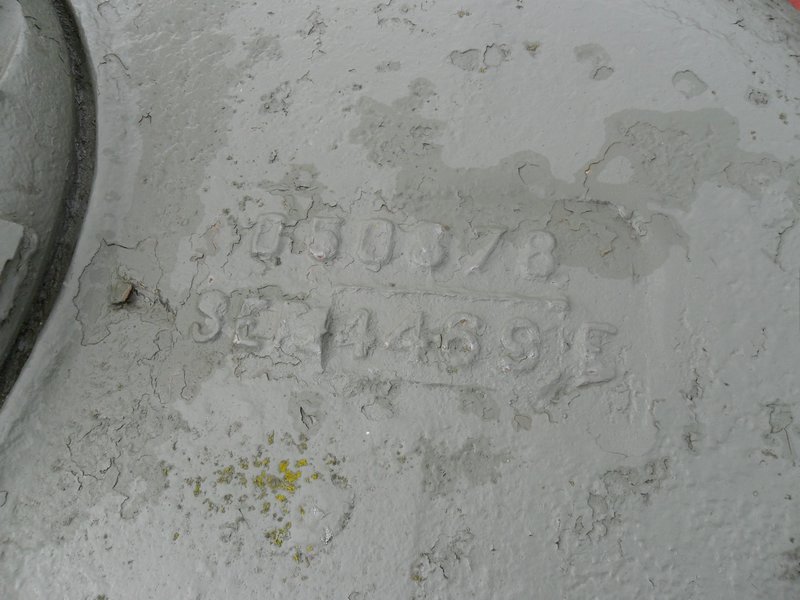 M4A2 Sherman Ecouche turret casting mark 1.JPG