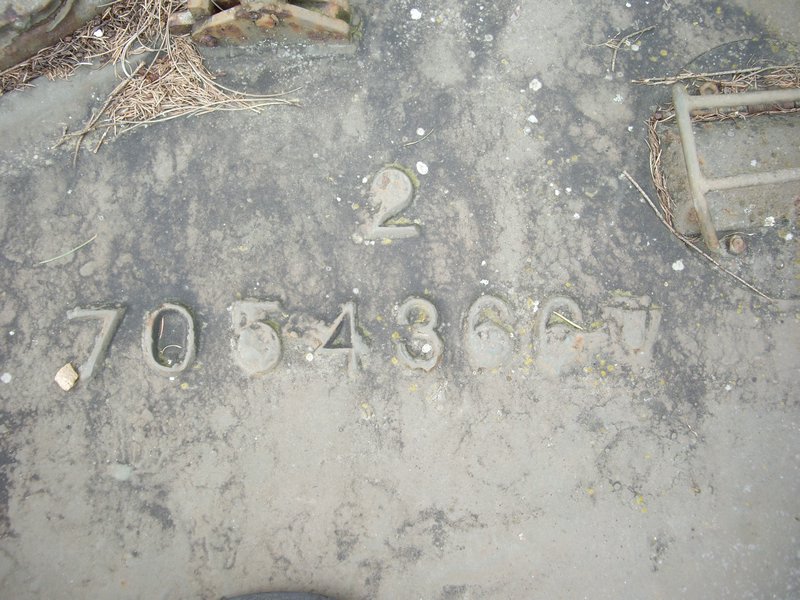 M4A1E8 Sherman Mezieres turret casting mark.JPG