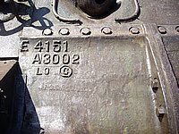 M4A4T Sherman St-Laurent-sur-Mer differential casting mark left.JPG