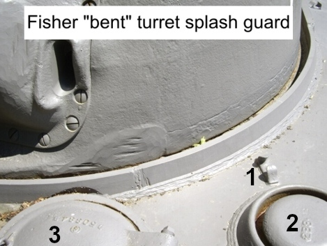 M4A2 Fisher turret splash guard