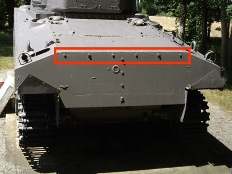 M4A2 Fisher rear hull plate