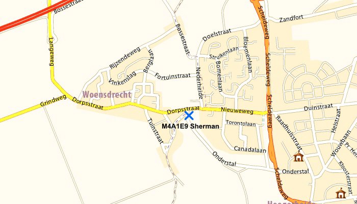 M4A1E9 Sherman Woensdrecht map.JPG